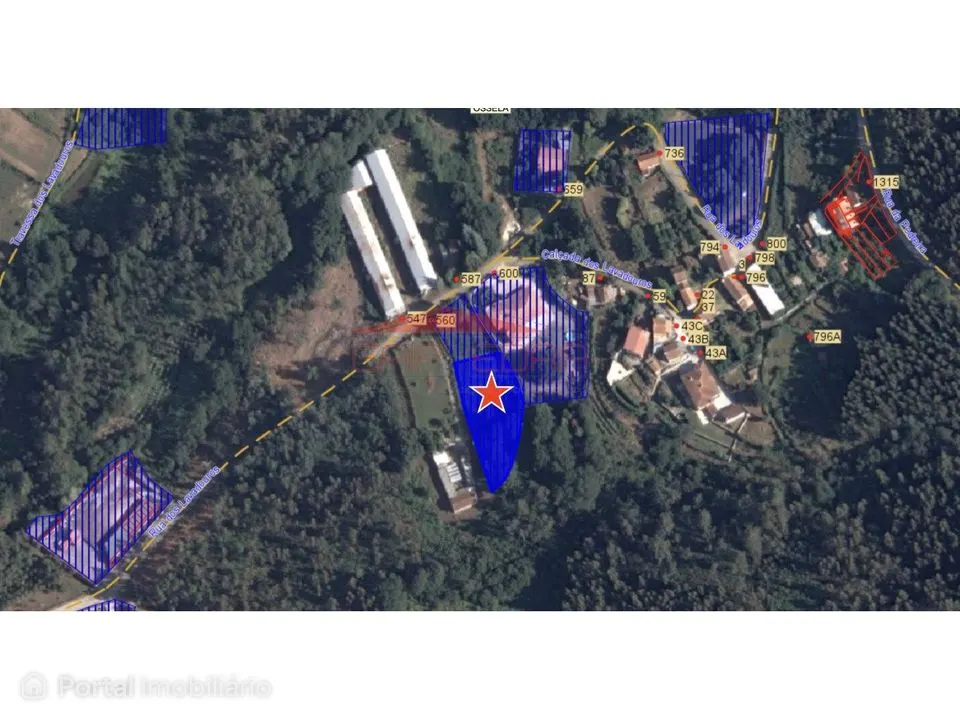 Terreno a 28 € o m2 em Oliveira Azeméis