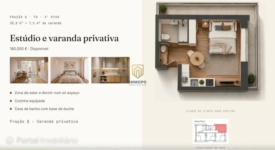 Apartamento T0 Venda em Perafita, Lavra e Santa Cruz do Bispo,Matosinh