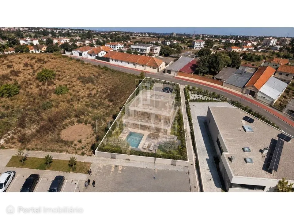 Terreno urbano em Vilar, Aveiro, rua sem saída, com projeto de arqu...