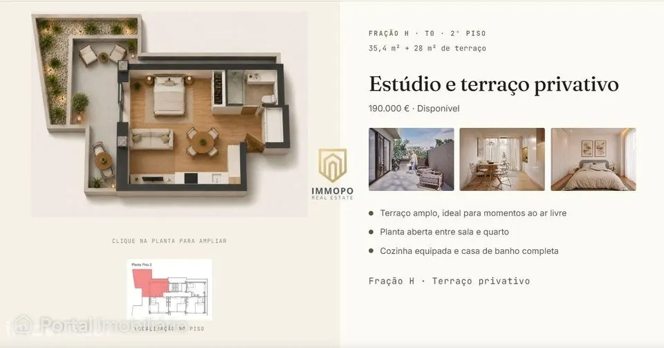 Apartamento T0 Venda em Perafita, Lavra e Santa Cruz do Bispo,Matosinh
