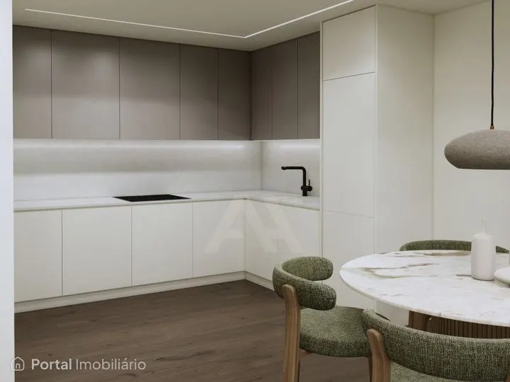 Apartamento T1 novo em condomínio fechado com garagem e varanda em ...
