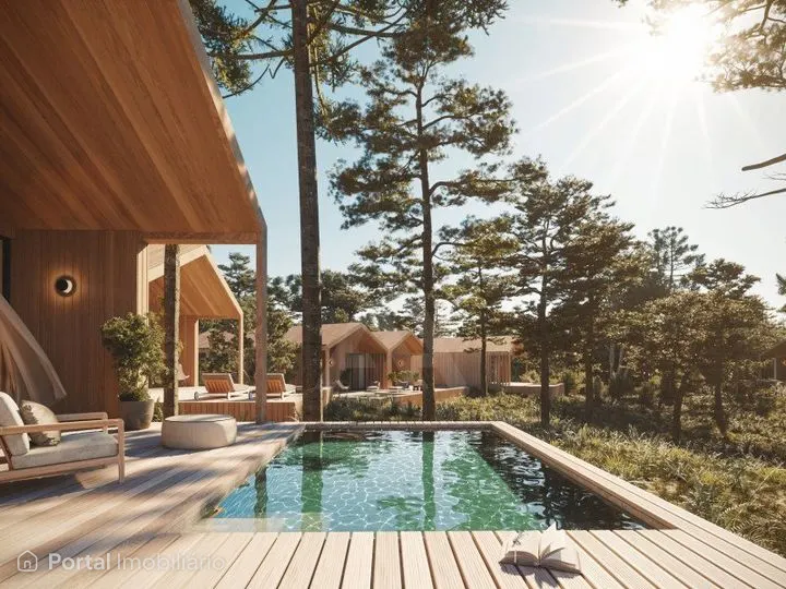 Moradia T1 (LakeHouse) com 72,85 m2, inserida num resort 5*, junto à Lagoa de Óbidos