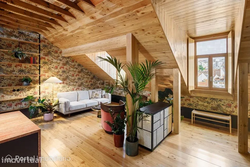 Loft em Penthouse com 90 m² em Arroios — arquitetura com identidade