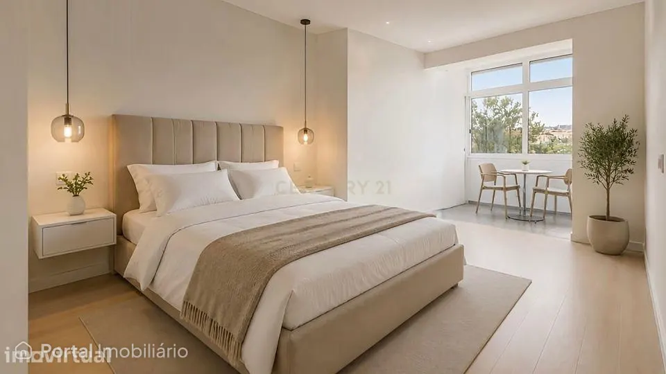 T2 duplex, remodelado com 91 m², sotão e varanda em Pai do Vento, Casc