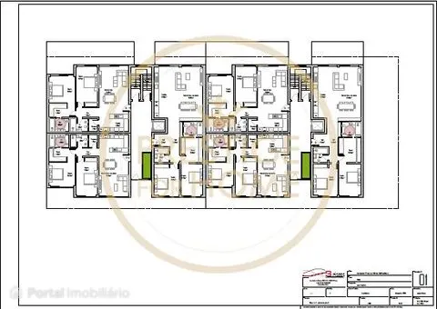 Terreno para construção de 132 apartamentos T2 e T4 em Olhão com a ár