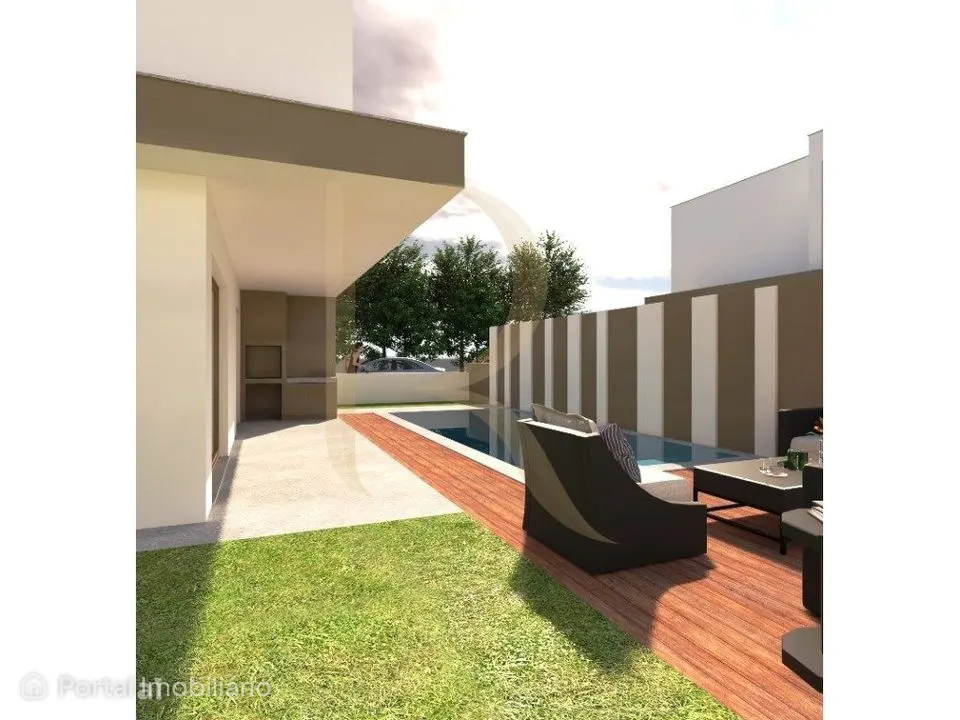 Moradia nova isolada T3 com piscina na Aroeira