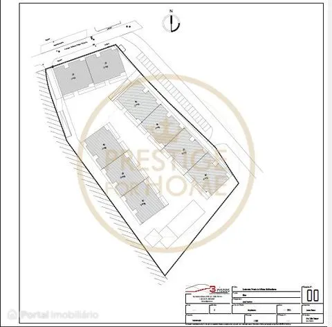Terreno para construção de 132 apartamentos T2 e T4 em Olhão com a ár