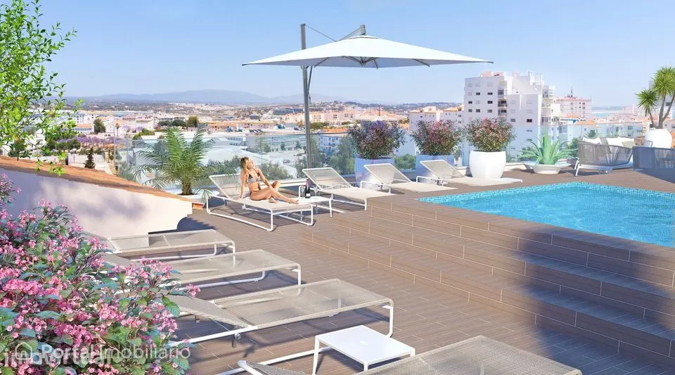 Apartamentos T2 e T3 + 1 novos com piscina na cobertura situados em la