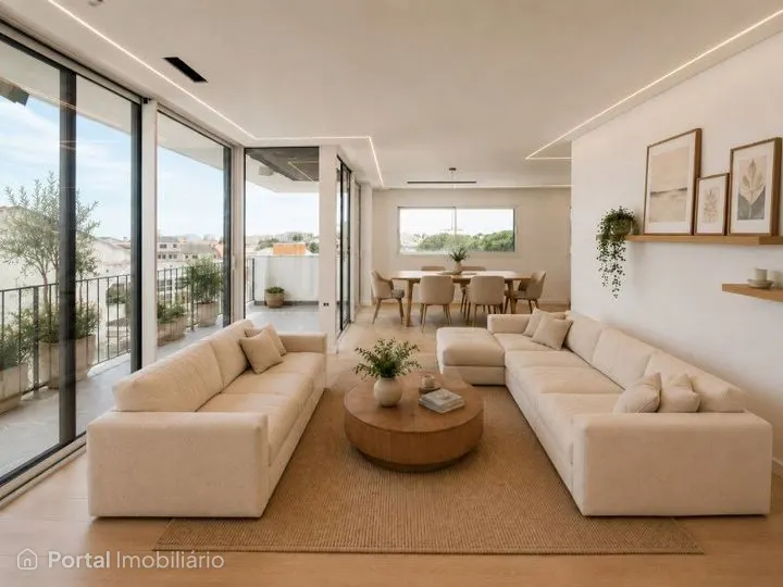 Moradia T5 na Amoreira com vista mar, piscina e jardim privativo