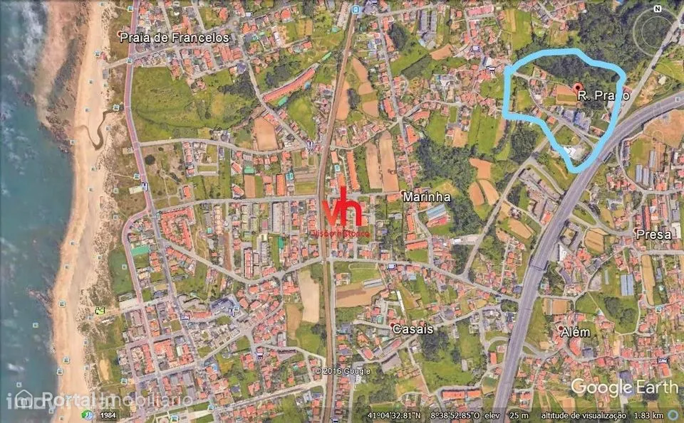 Vende-se Terreno em Francelos Com Projecto Para Prédio em Altura