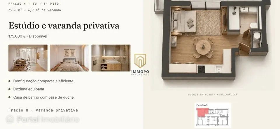 Apartamento T0 Venda em Perafita, Lavra e Santa Cruz do Bispo,Matosinh