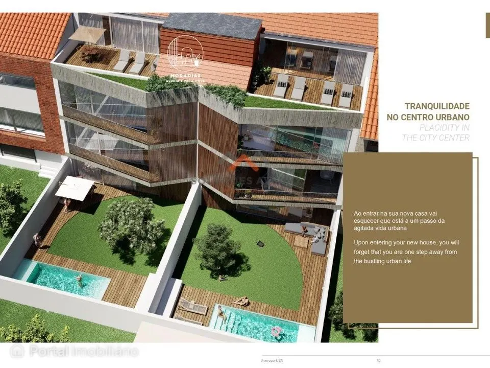 Moradia T4 nova de luxo | Centro de Aveiro | Piscina + elevador