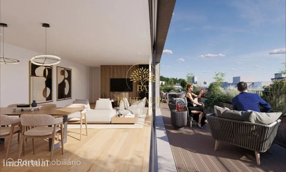 Apartamento T1 com Rooftop em Condomínio Privado