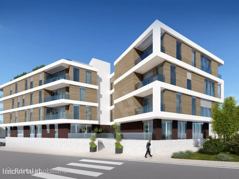 Apartamento T2 novo com vista mar a 1 minuto da Praia da Consolação.