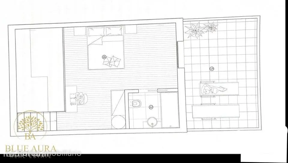 Apartamento T1 Duplex com Terraço e Piscina