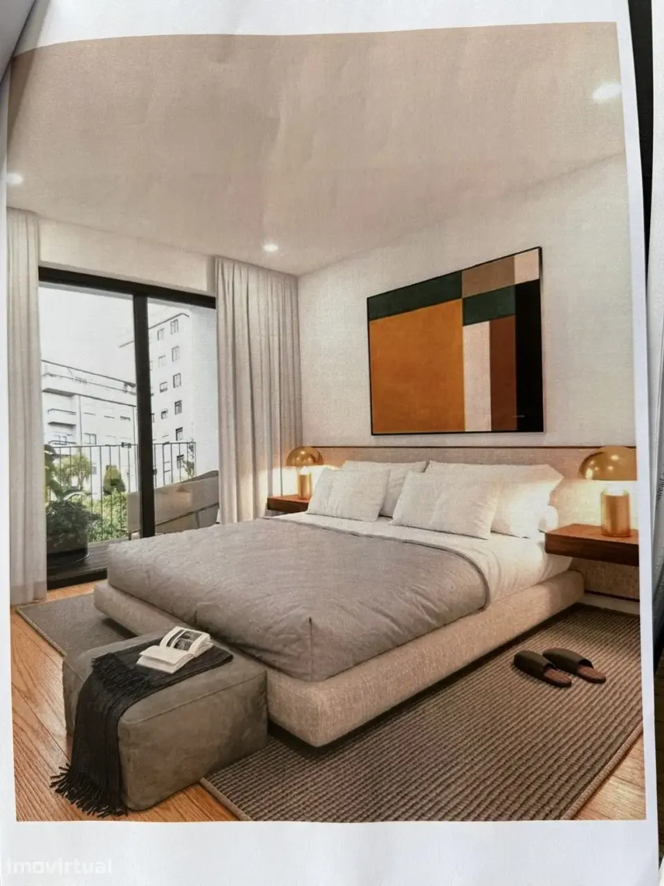 Apartamento T3 novo com garagem, varanda e ar condicionado