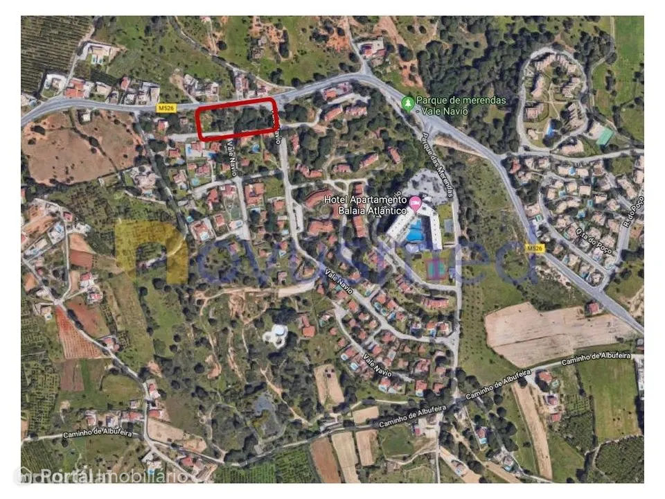 Lote terreno construção apartamentos, localizado Albufeira