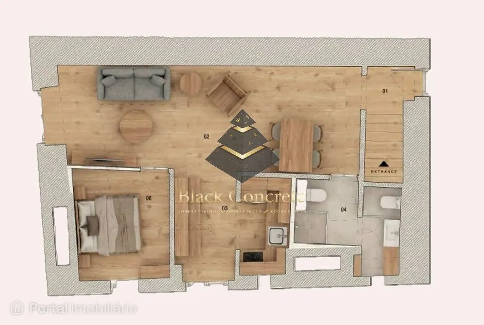Apartamento T1 à venda em Setúbal