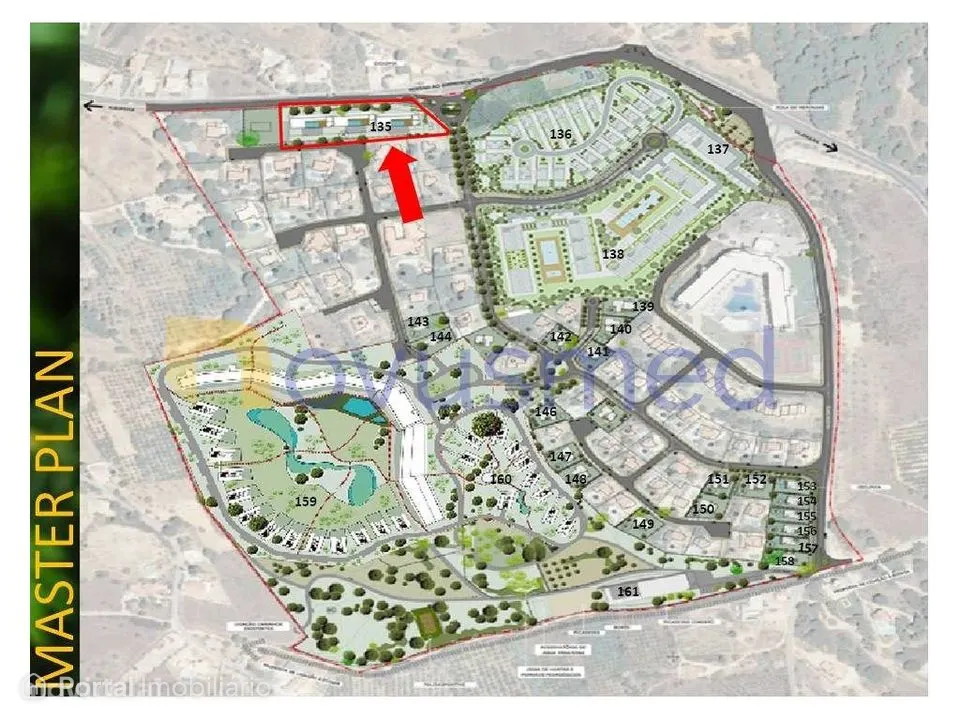 Lote terreno construção apartamentos, localizado Albufeira