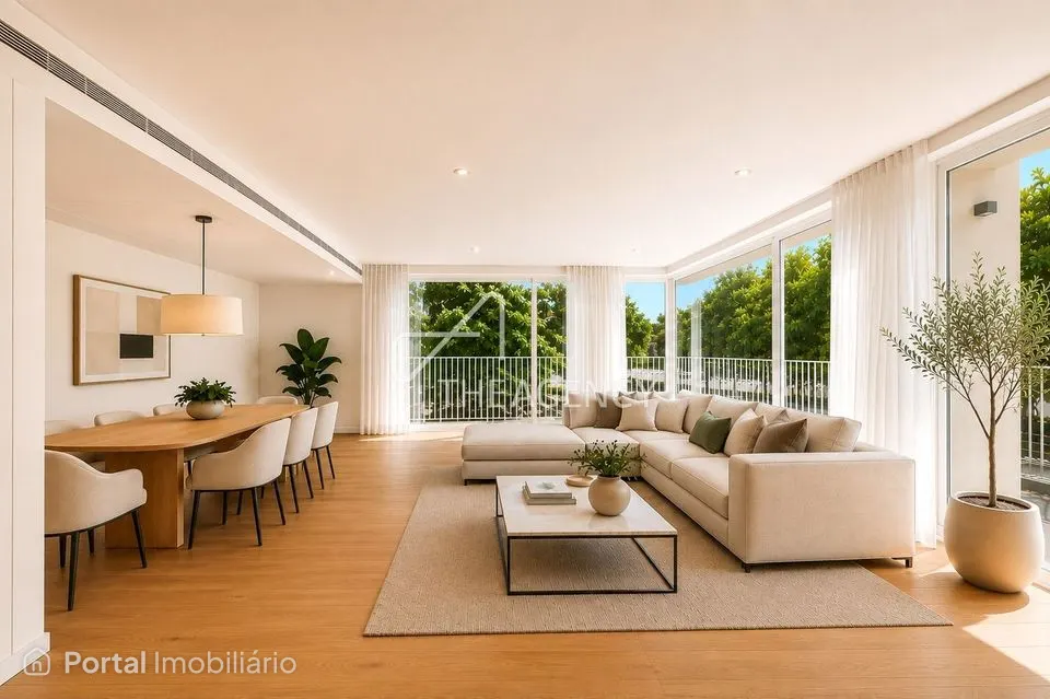 T3 de Luxo para Arrendamento no Edifício Lumino Campo Pequeno Apartamento T3 de luxo