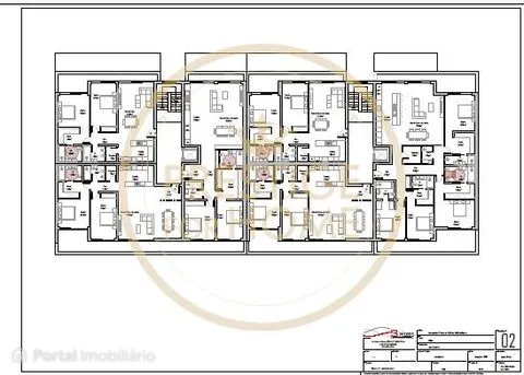 Terreno para construção de 132 apartamentos T2 e T4 em Olhão com a ár