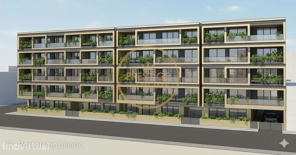 Terreno para construção de 132 apartamentos T2 e T4 em Olhão com a ár