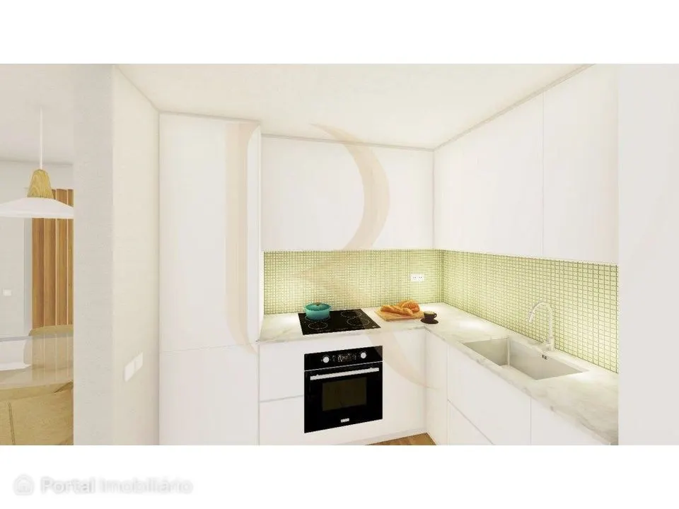 Apartamento novo T2+1 com varanda e sótão na Quinta do Conde