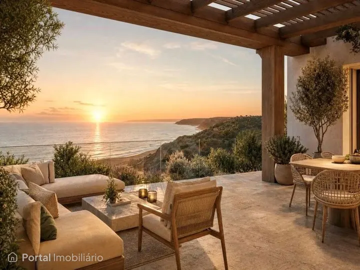 Moradia T3 de luxo com vista mar na Praia D'el Rey