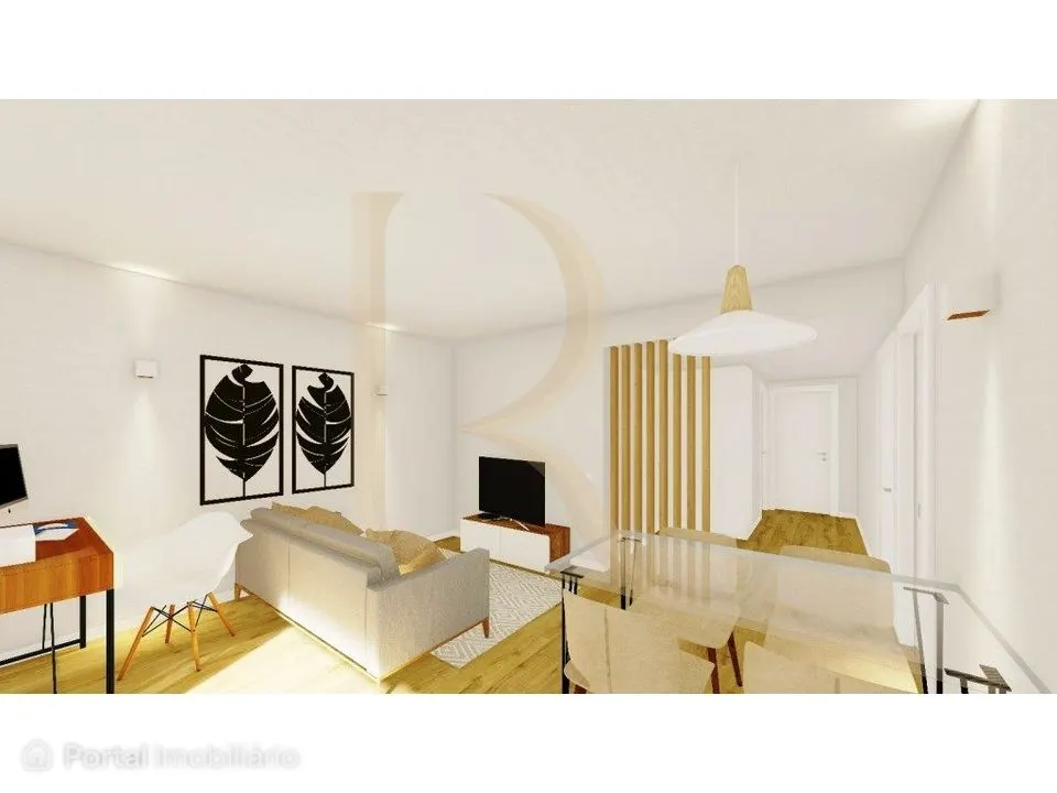 Apartamento novo T2+1 com varanda e sótão na Quinta do Conde