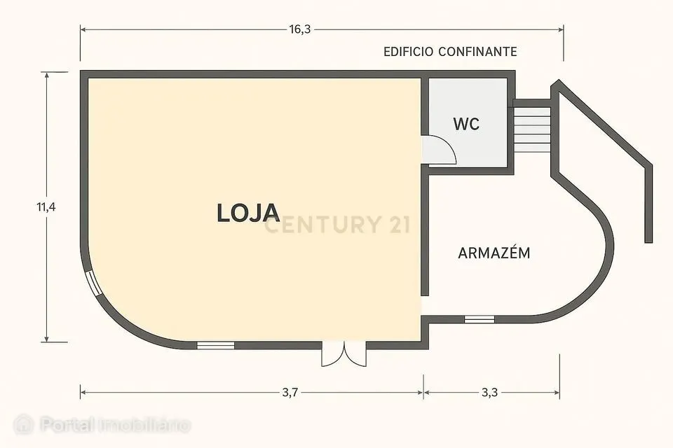 Loja/Armazém com 3 Entradas Independentes – Lisboa | 180 m² | Potencia