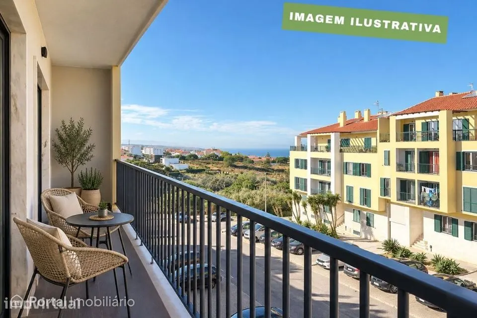 Apartamento T3 com Varanda Vista Mar e Parqueamento na Ericeira