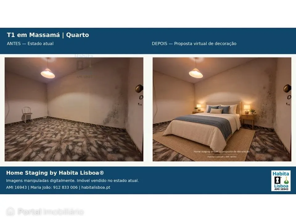 T1 no centro de Massamá A comodidade de ter tudo por perto