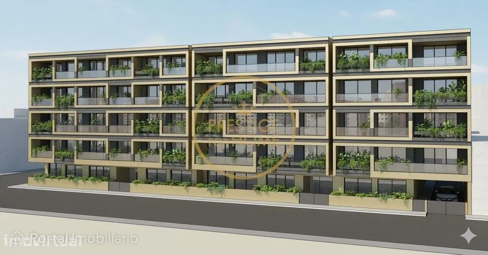 Terreno para construção de 132 apartamentos T2 e T4 em Olhão com a ár