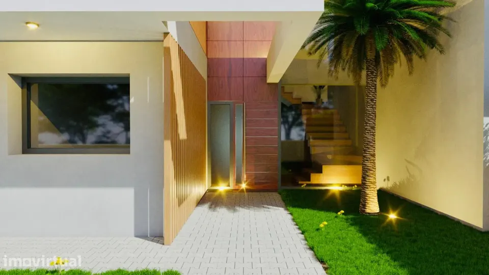 Terreno urbano de 346m² em Alhandra com projeto pronto a construir