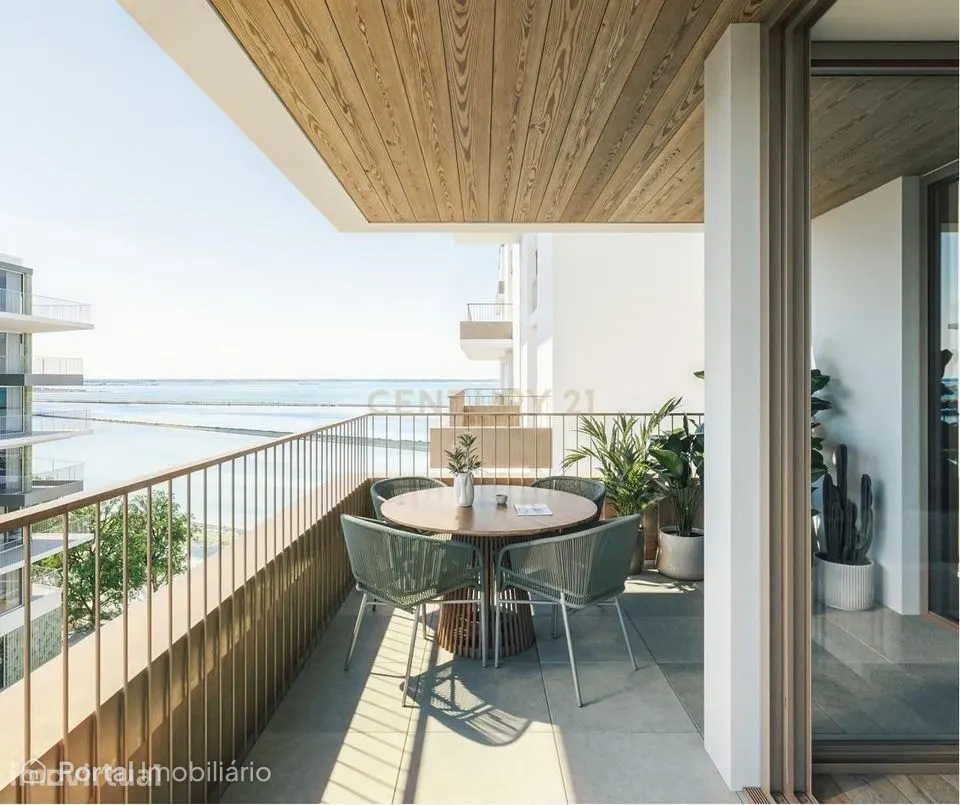 Apartamento T3 com varanda contínua e vista de Rio | Edíficio Alma, Vi