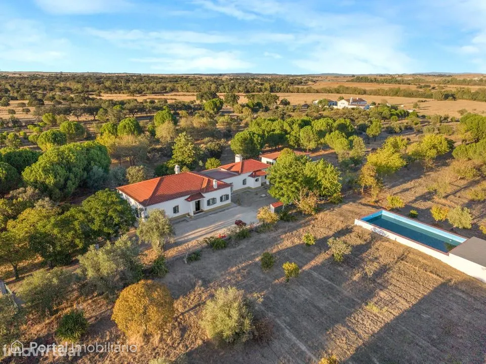 Monte de 5,8 hectares com moradia T4 e piscina às portas de Évora
