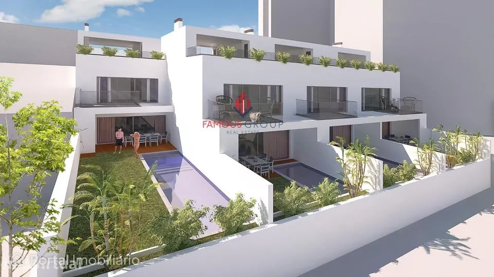 Terreno com PIP aprovado para construção de 4 moradias em Portimão