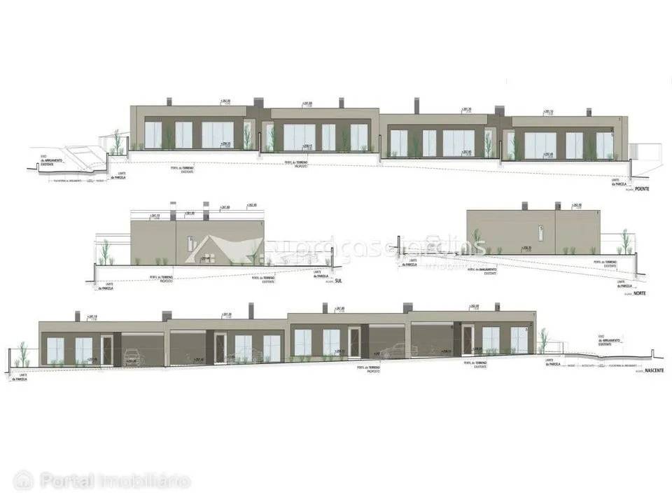 Terreno com Projeto Aprovado para Construção de 4 Moradias T3 de Ar...