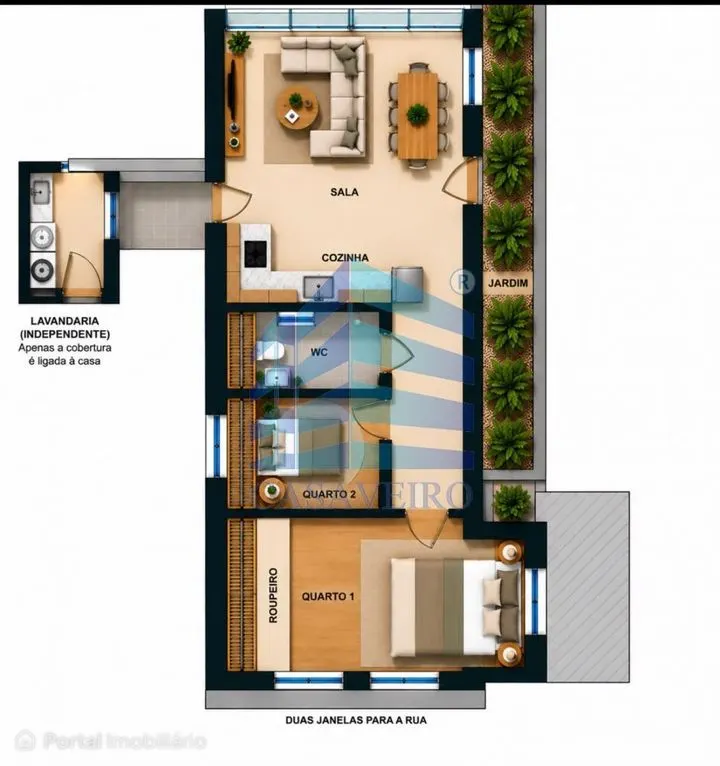 Moradia T2 Térrea com Terreno